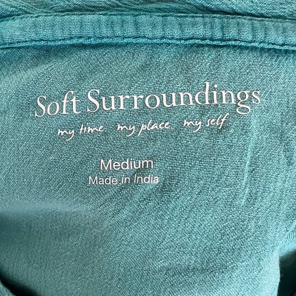 Soft Surroundings Gauze waffle knit tunic top size medium - Picture 6 of 6
